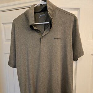 NWOT Columbia Tech Polo with Omni Wick - Heather Green